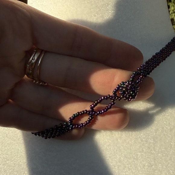 Beautiful Handmade Beaded Vine Necklace - Picture 6 of 6